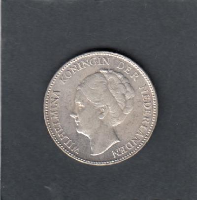 Beschrijving: 1 Gulden WILHELMINA